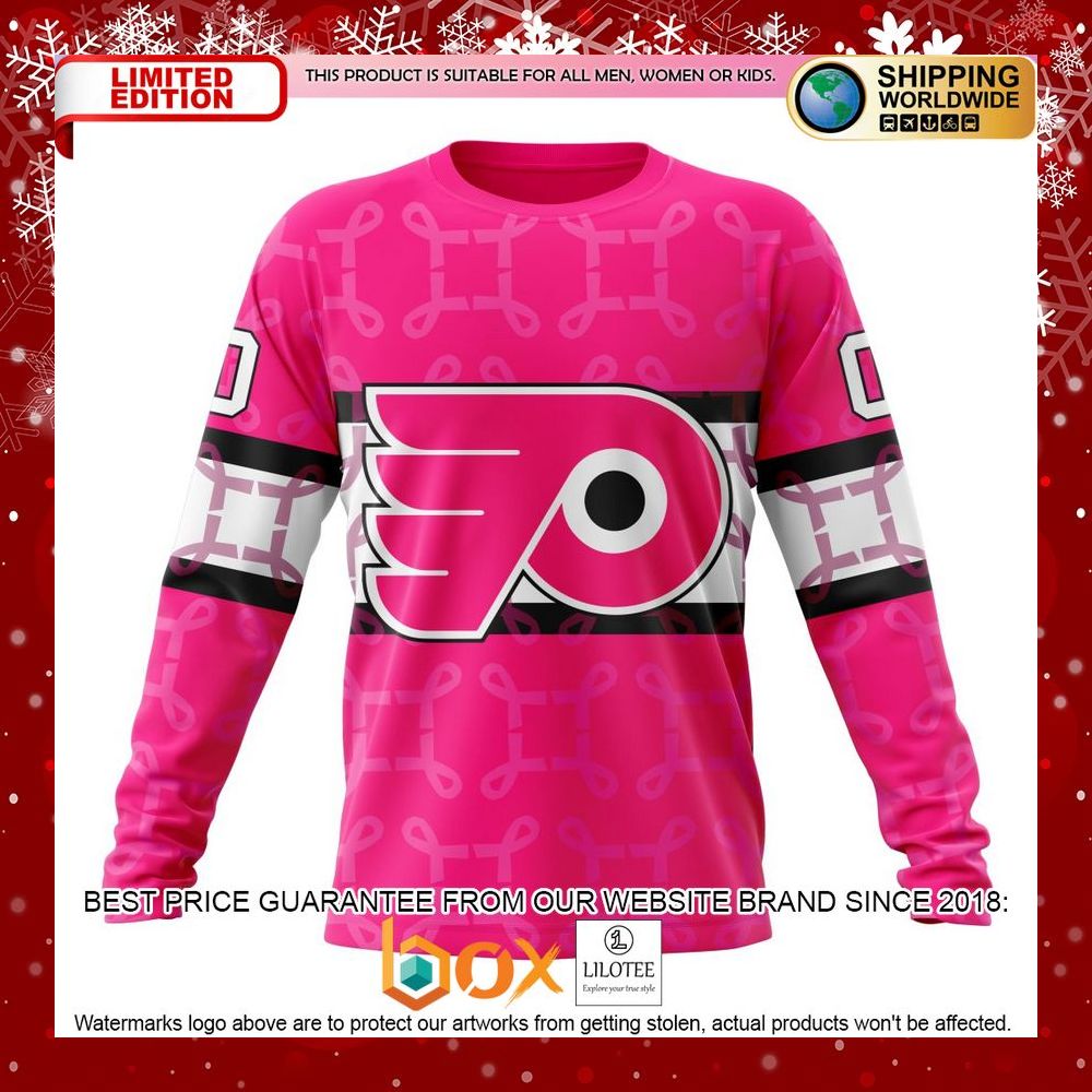 HOT Philadelphia Flyers Breast Cancer CUSTOM Shirt, Hoodie 6