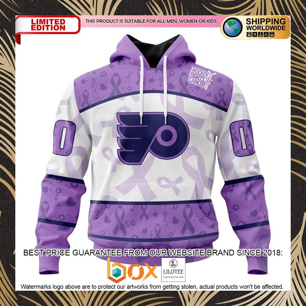 BEST NHL Philadelphia Flyers Special Lavender Fight Cancer Personalized 3D Shirt, Hoodie 1
