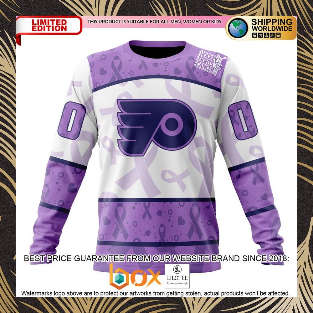 BEST NHL Philadelphia Flyers Special Lavender Fight Cancer Personalized 3D Shirt, Hoodie 6