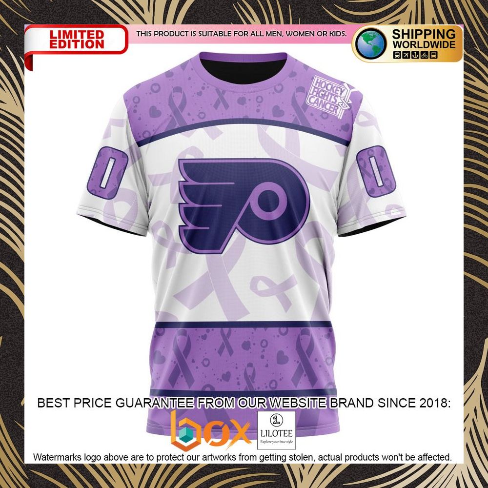 BEST NHL Philadelphia Flyers Special Lavender Fight Cancer Personalized 3D Shirt, Hoodie 8
