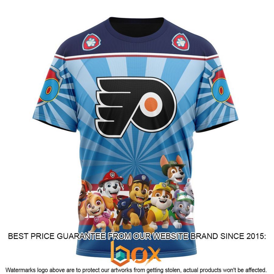 NEW NHL Philadelphia Flyers Special Paw Patrol Kits Custom Shirt 8