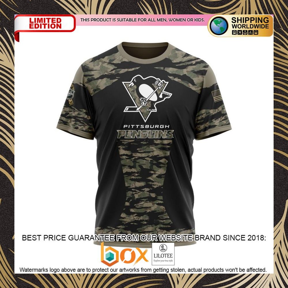BEST NHL Pittsburgh Penguins HONORS VETERANS AND MILITARY MEMBERS Personalized 3D Shirt, Hoodie 8