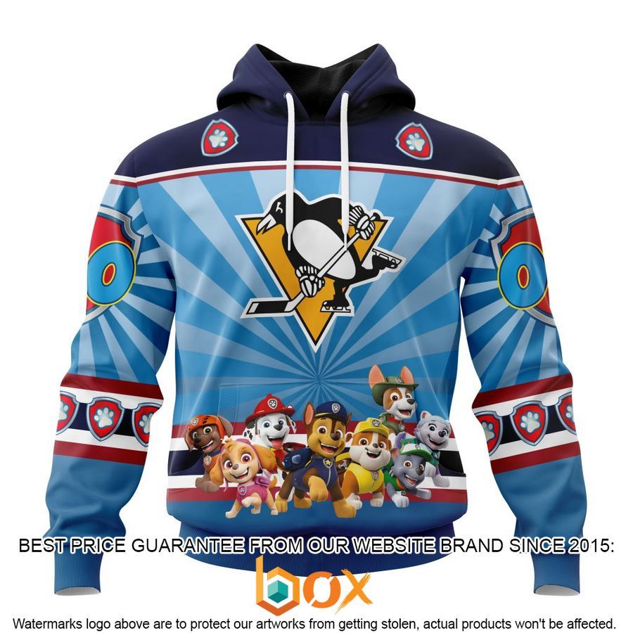 NEW NHL Pittsburgh Penguins Special Paw Patrol Kits Custom Shirt 39