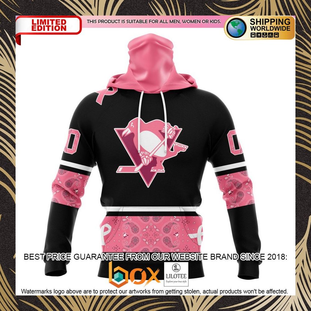 BEST NHL Pittsburgh Penguins Specialized Design In Classic Style With Paisley! WE WEAR PINK BREAST CANCER Personalized 3D Shirt, Hoodie 4