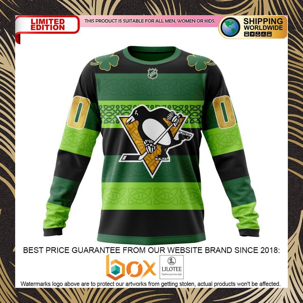 BEST NHL Pittsburgh Penguins St.Patrick Days Concepts Personalized 3D Shirt, Hoodie 6