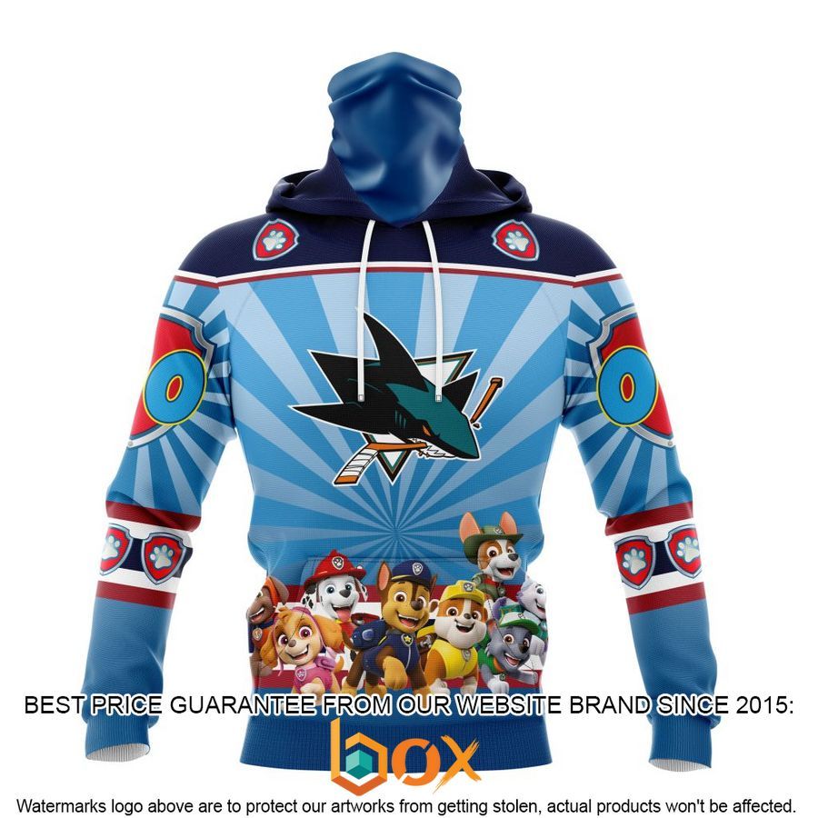 NEW NHL San Jose Sharks Special Paw Patrol Kits Custom Shirt 21
