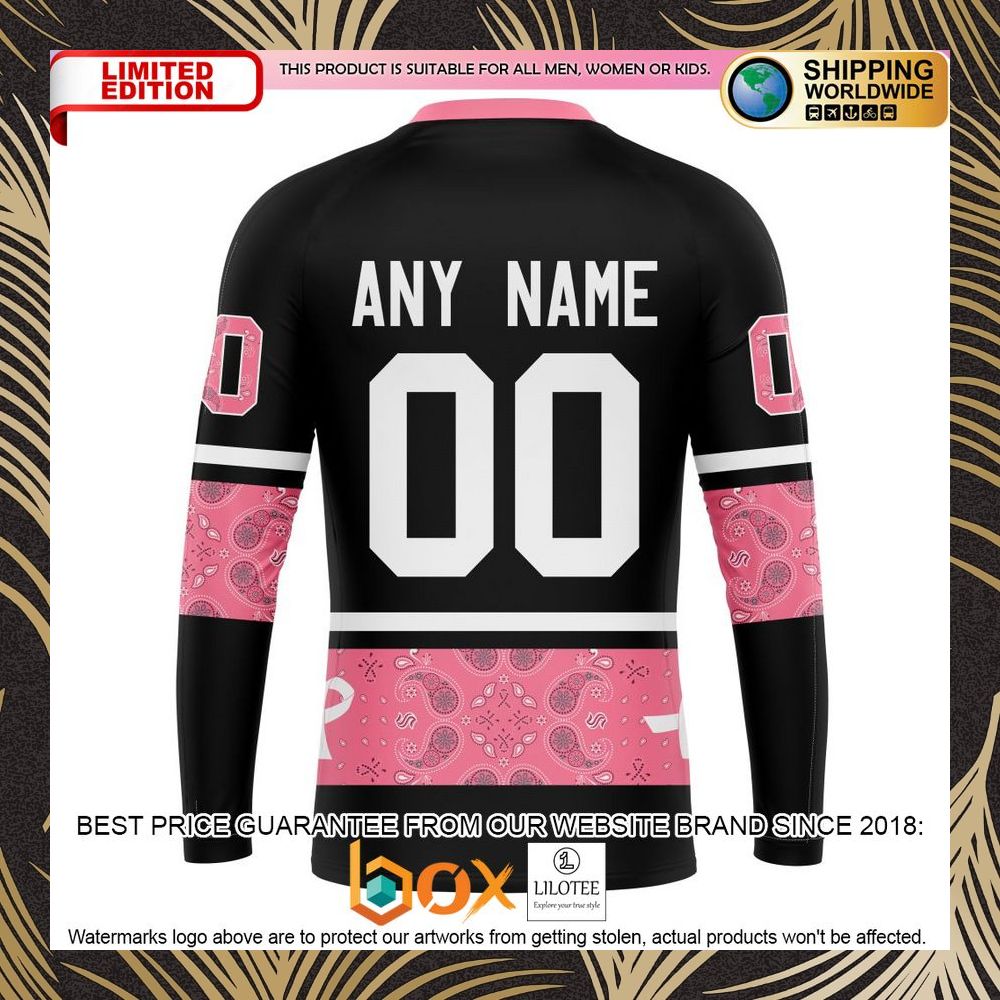 BEST NHL Seattle Kraken Specialized Design In Classic Style With Paisley! WE WEAR PINK BREAST CANCER Personalized 3D Shirt, Hoodie 7
