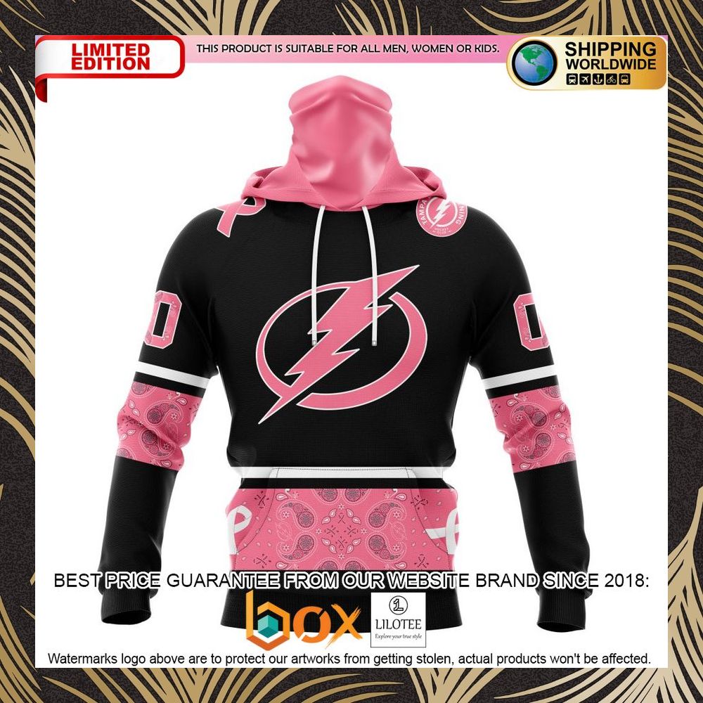 BEST NHL Tampa Bay Lightning Specialized Design In Classic Style With Paisley! WE WEAR PINK BREAST CANCER Personalized 3D Shirt, Hoodie 4