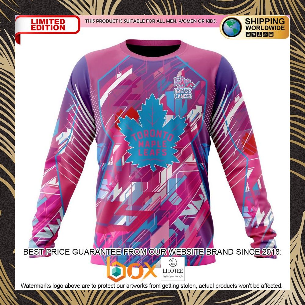 BEST NHL Toronto Maple Leafs Specialized Design I Pink I Can! Fearless Against Breast Cancer Personalized 3D Shirt, Hoodie 6