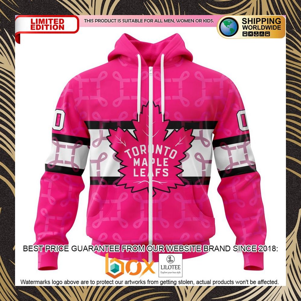 BEST NHL Toronto Maple Leafs Specialized Design I Pink I Can! IN OCTOBER WE WEAR PINK BREAST CANCER Personalized 3D Shirt, Hoodie 2