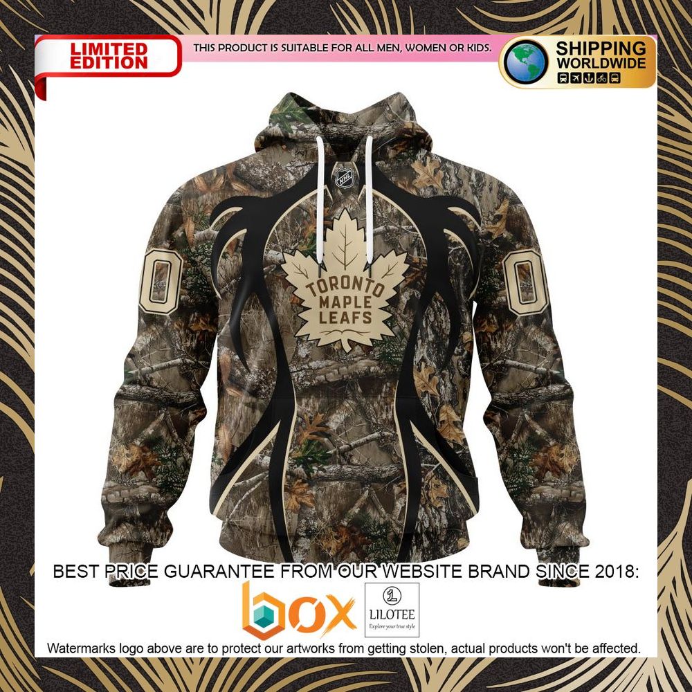 BEST NHL Toronto Maple Leafs Specialized Hunting Realtree Camo Personalized 3D Shirt, Hoodie 1