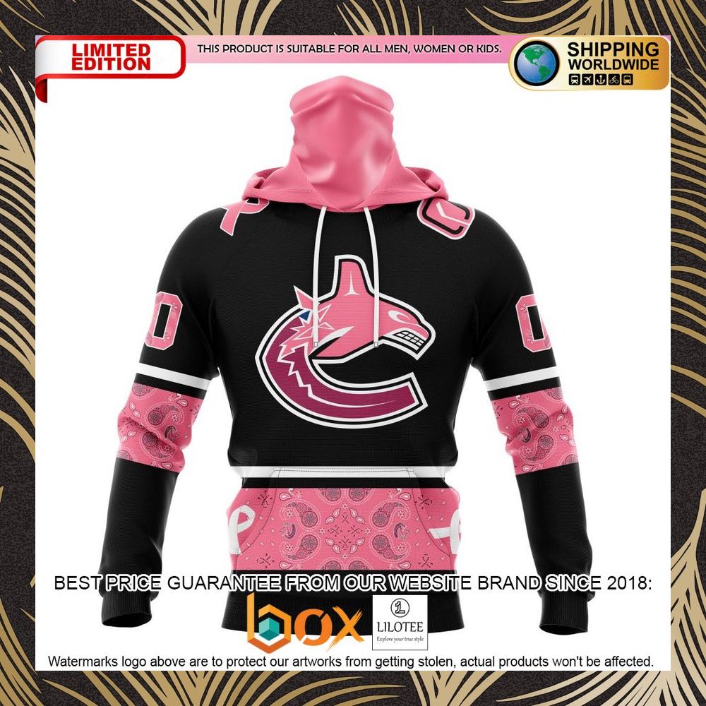 BEST NHL Vancouver Canucks Specialized Design In Classic Style With Paisley! WE WEAR PINK BREAST CANCER Personalized 3D Shirt, Hoodie 4