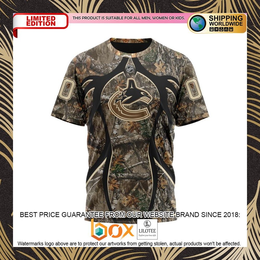 BEST NHL Vancouver Canucks Specialized Hunting Realtree Camo Personalized 3D Shirt, Hoodie 8