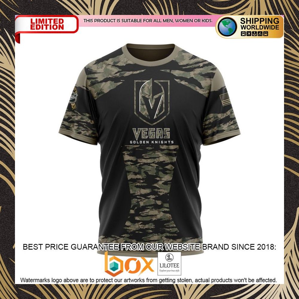 BEST NHL Vegas Golden Knights HONORS VETERANS AND MILITARY MEMBERS Personalized 3D Shirt, Hoodie 8