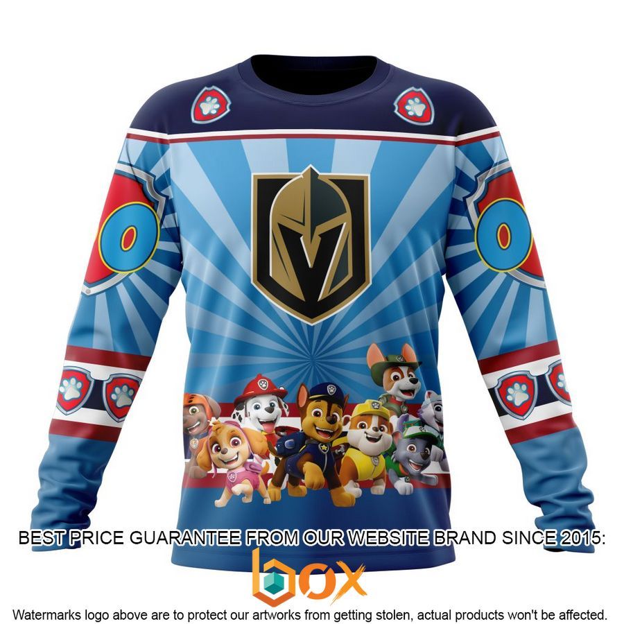 NEW NHL Vegas Golden Knights Special Paw Patrol Kits Custom Shirt 6