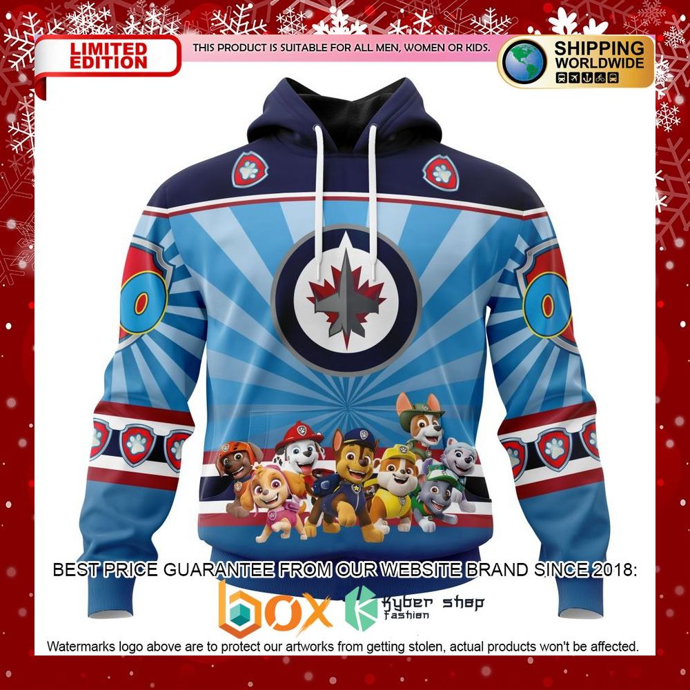 NEW NHL Winnipeg Jets Special Paw Patrol Kits Custom Shirt 27