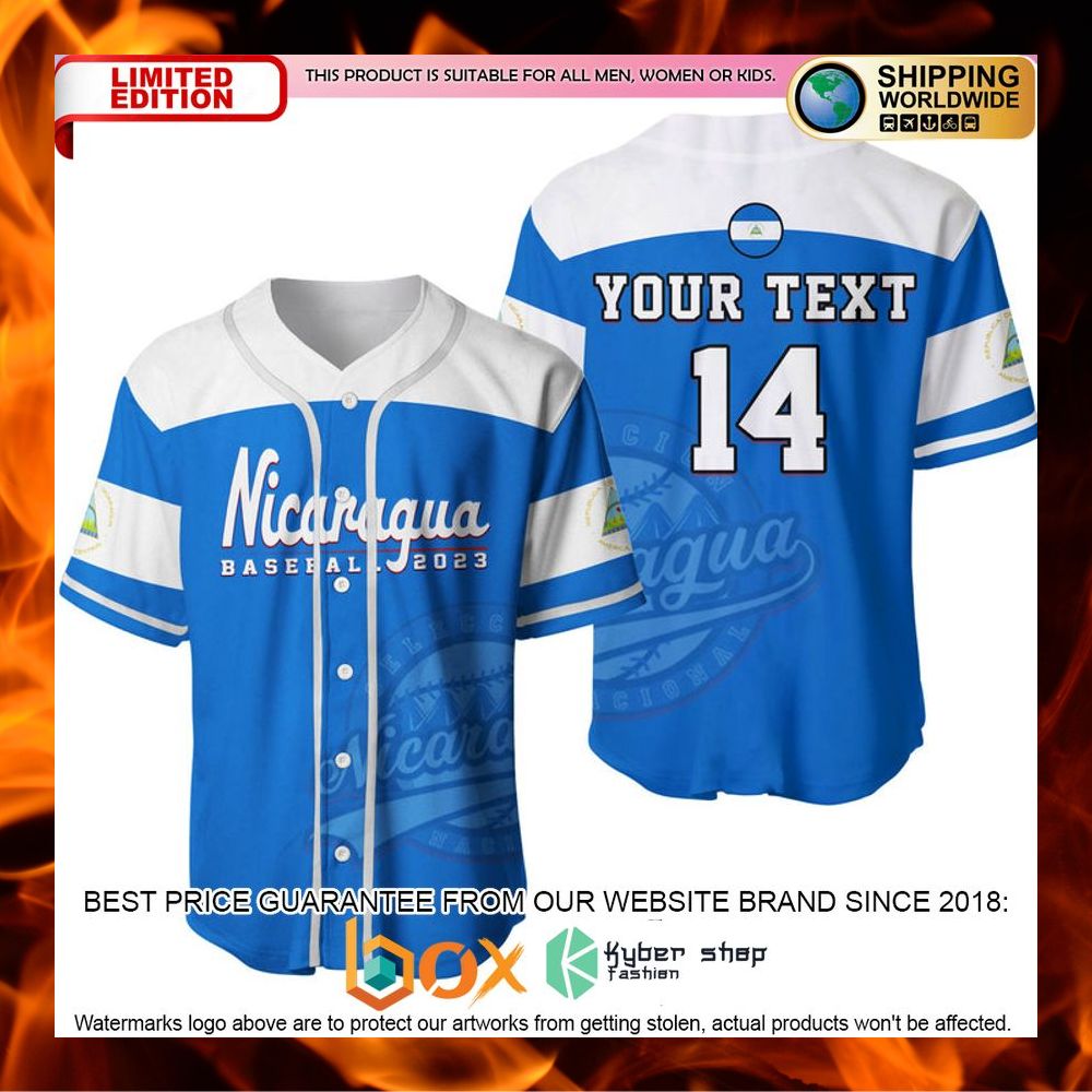 NEW Customized Nicaragua 2023 Baseball Jersey 5