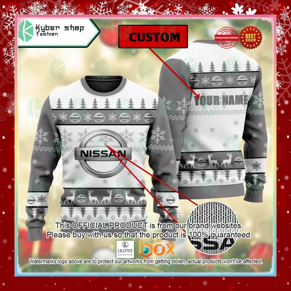 BEST Personalized Nissan Sweater Christmas 6