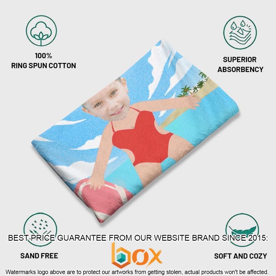 HOT Customized Aqua Boy Beach Towel 21