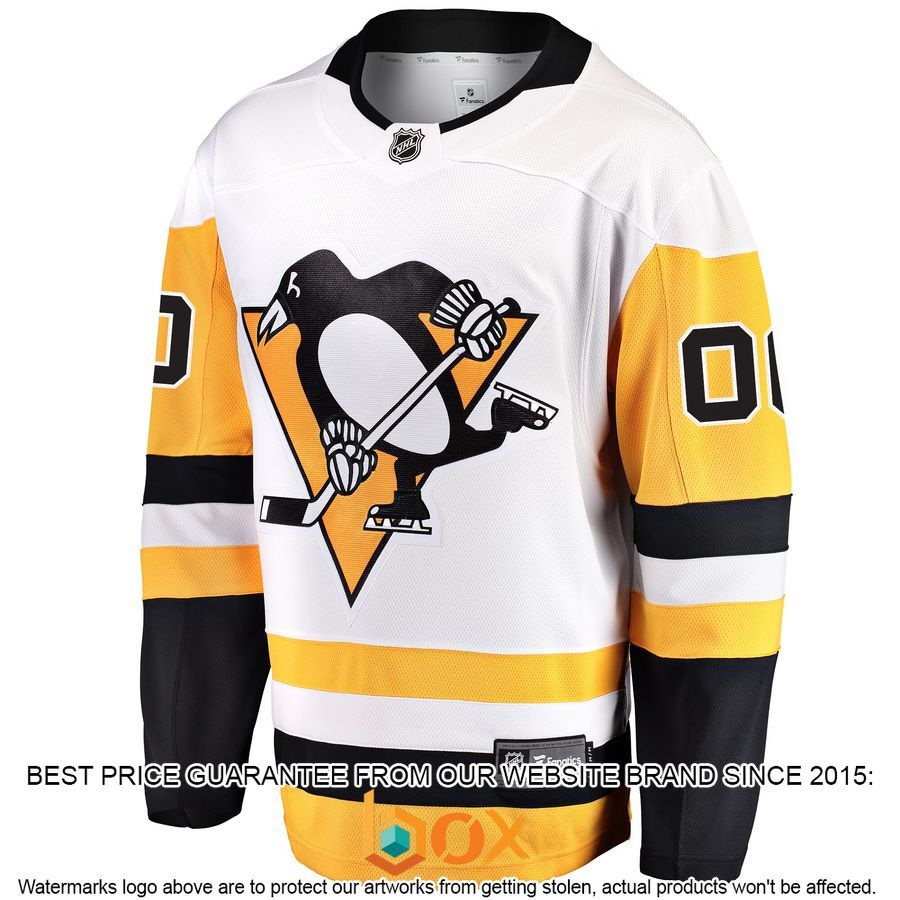 NEW Personalized Pittsburgh Penguins Away White Hockey Jersey 2