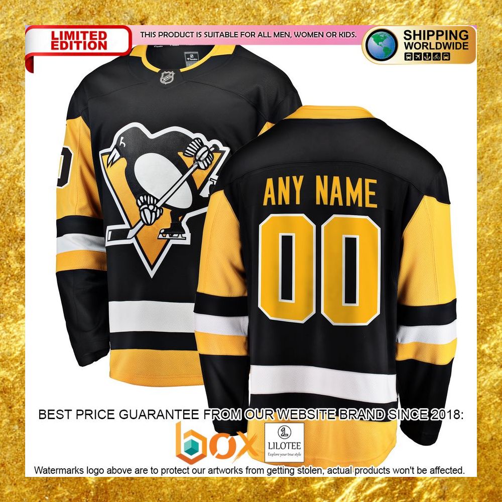 NEW Personalized Pittsburgh Penguins Away White Hockey Jersey 10