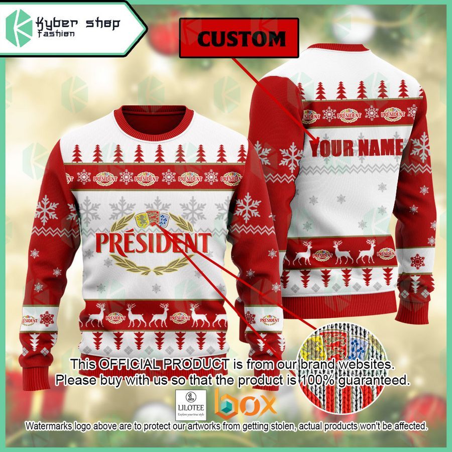 BEST Personalized President Sweater Christmas 1