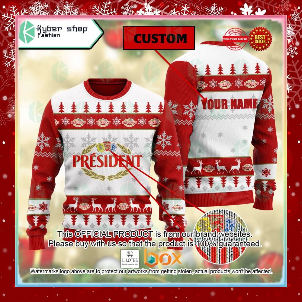 BEST Personalized President Sweater Christmas 6