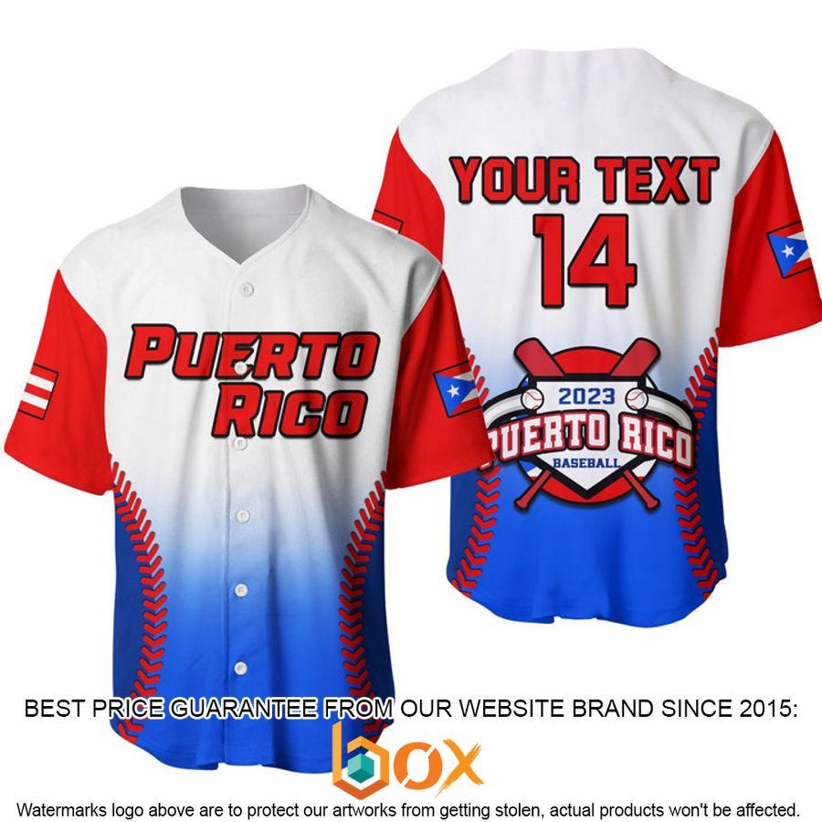 NEW Customized Puerto Rico 2023 Sporty Baseball Jersey 1