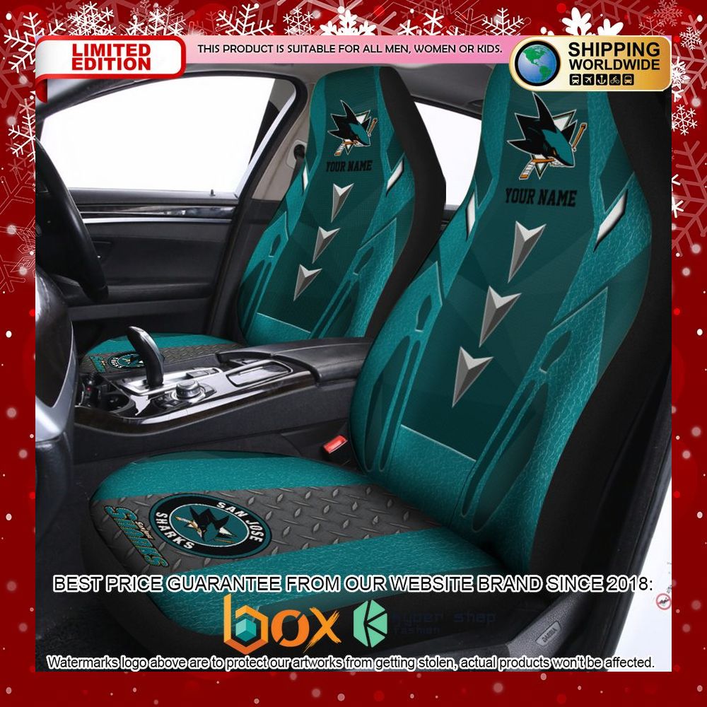 BEST Personalized San Jose Sharks Car Seat Covers 4