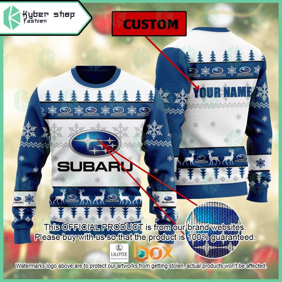 BEST Personalized Subaru Sweater Christmas 1