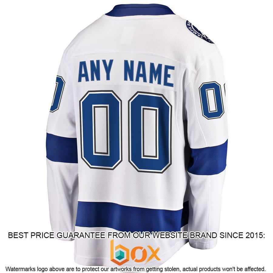 NEW Personalized Tampa Bay Lightning Away White Hockey Jersey 3