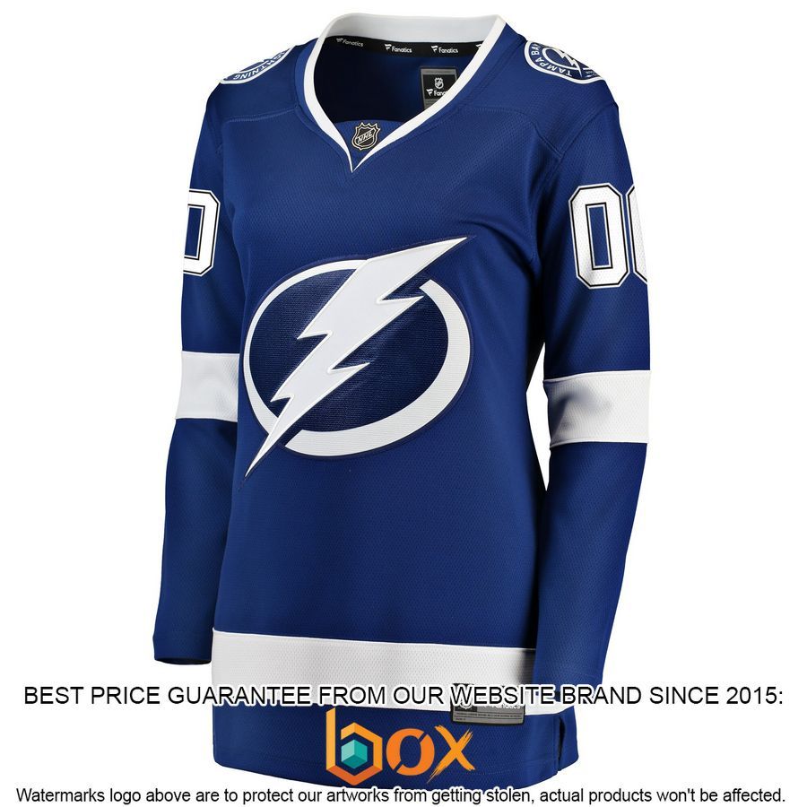 NEW Personalized Tampa Bay Lightning Women's Home Blue Hockey Jersey 2