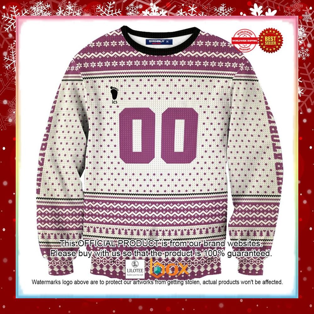 BEST Personalized Team Shiratorizawa Christmas Ugly Sweater 9