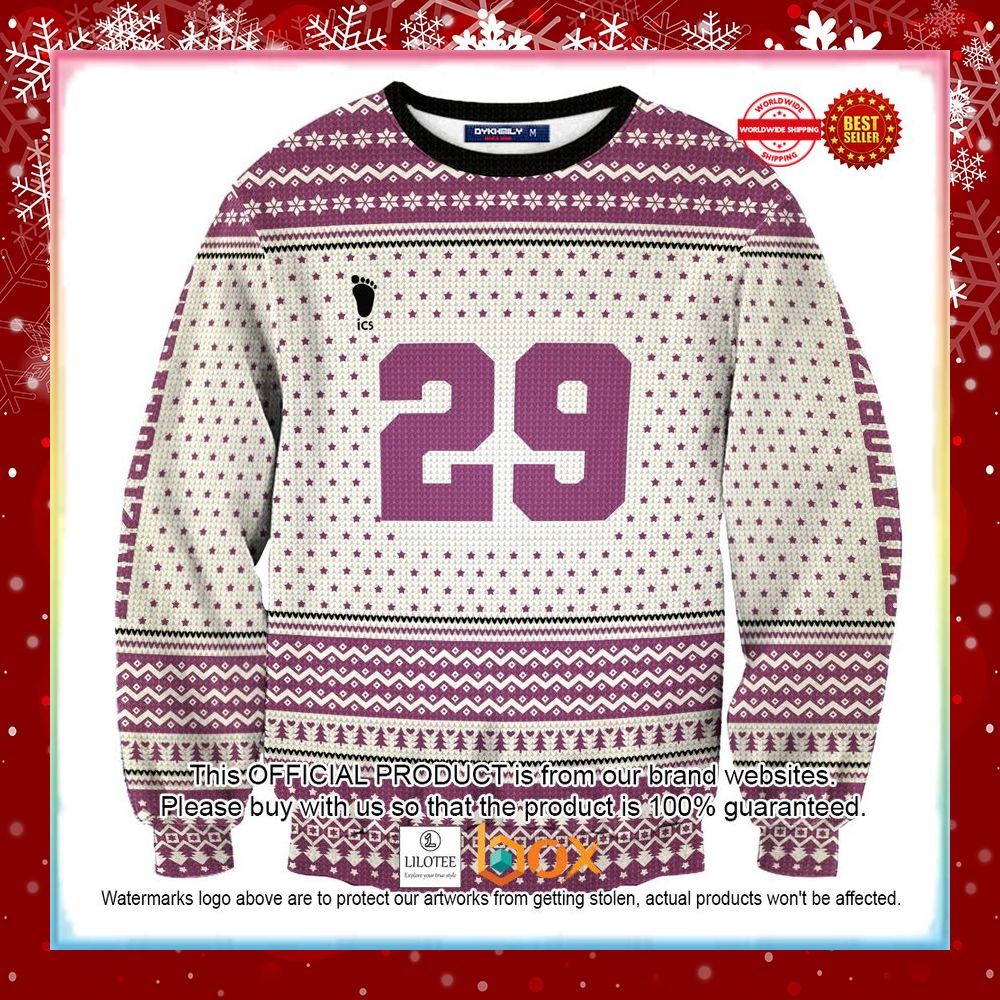 BEST Personalized Team Shiratorizawa Christmas Ugly Sweater 11