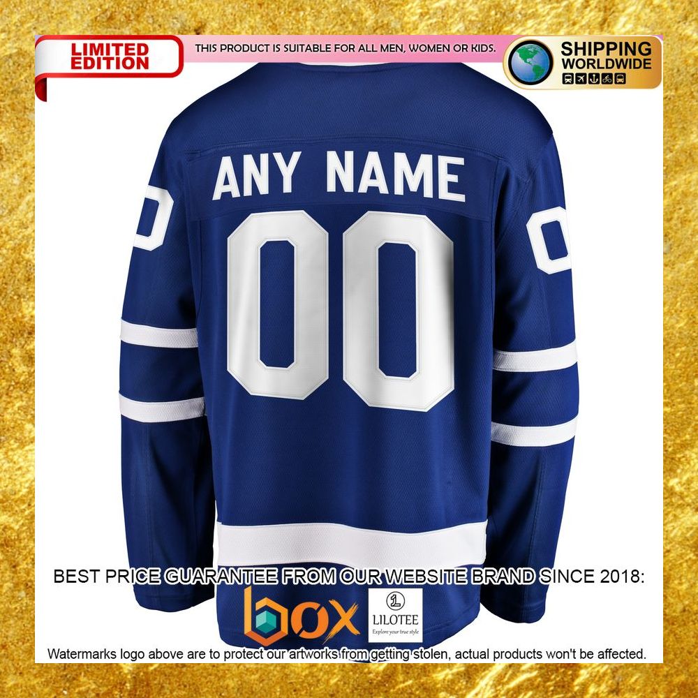 NEW Personalized Toronto Maple Leafs Home Blue Hockey Jersey 7