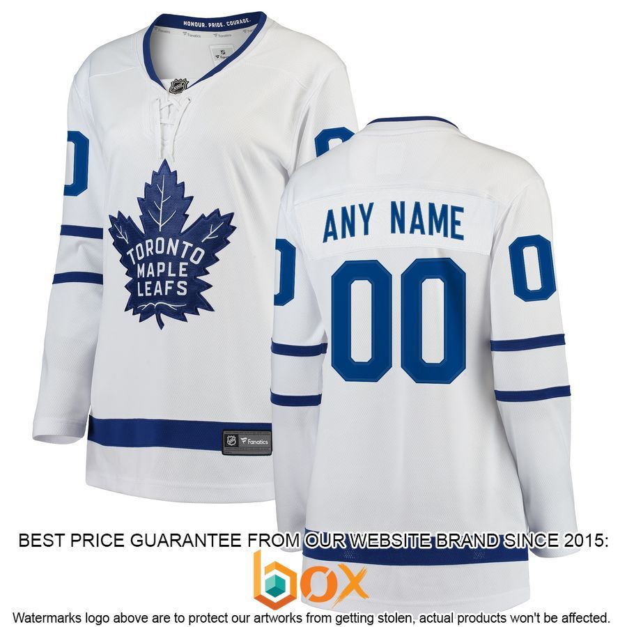 NEW Personalized Toronto Maple Leafs Women's Home Blue Hockey Jersey 5