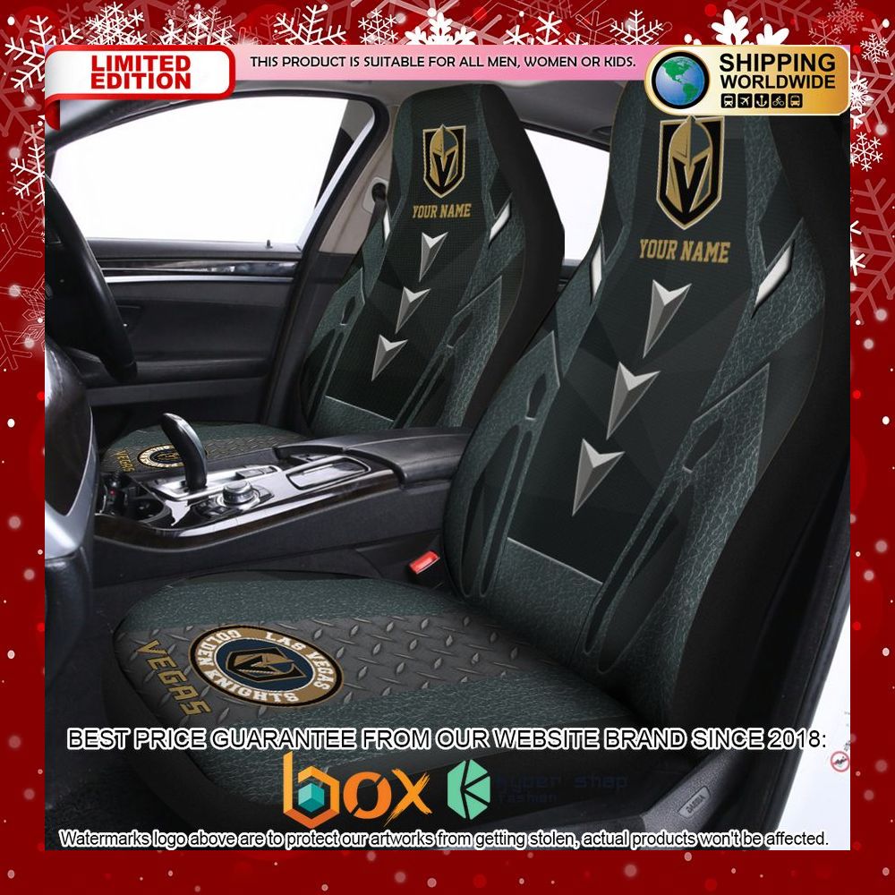 BEST Personalized Vegas Golden Knights Car Seat Covers 12