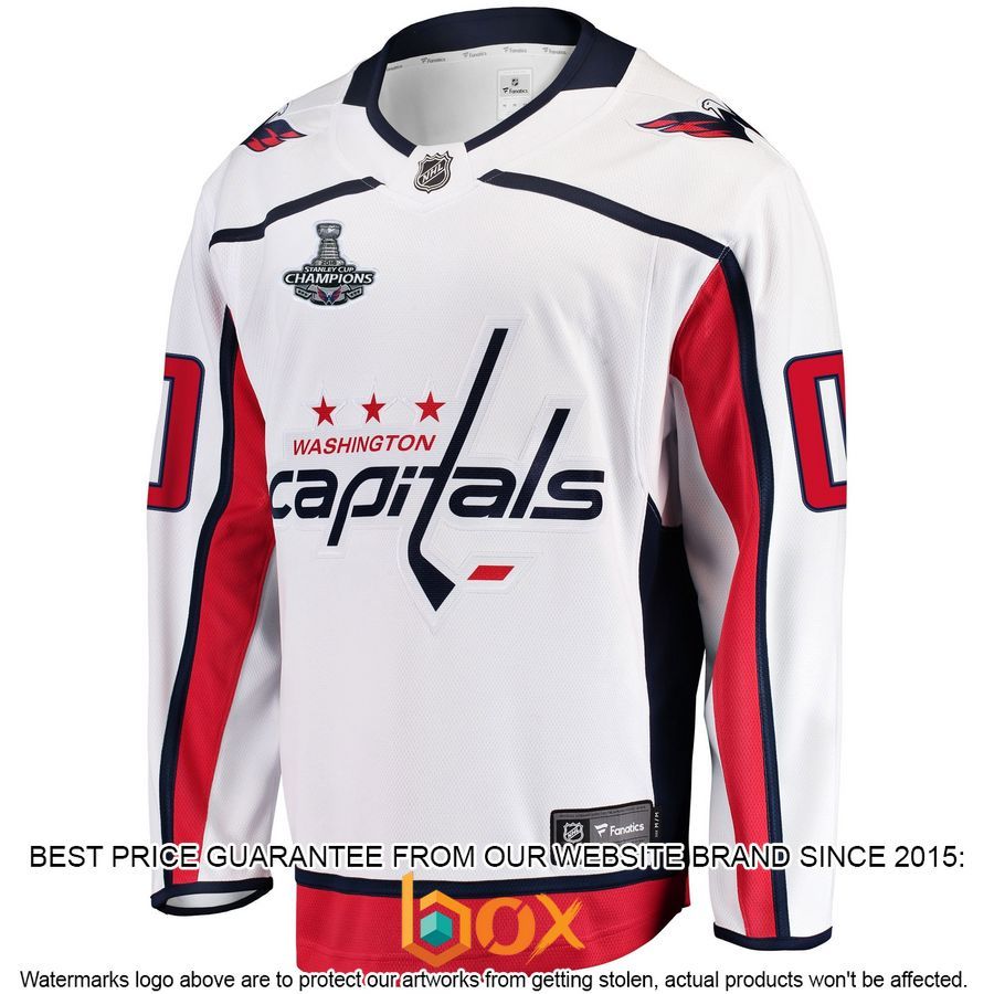NEW Personalized Washington Capitals 2018 Stanley Cup Champions Away White Hockey Jersey 2