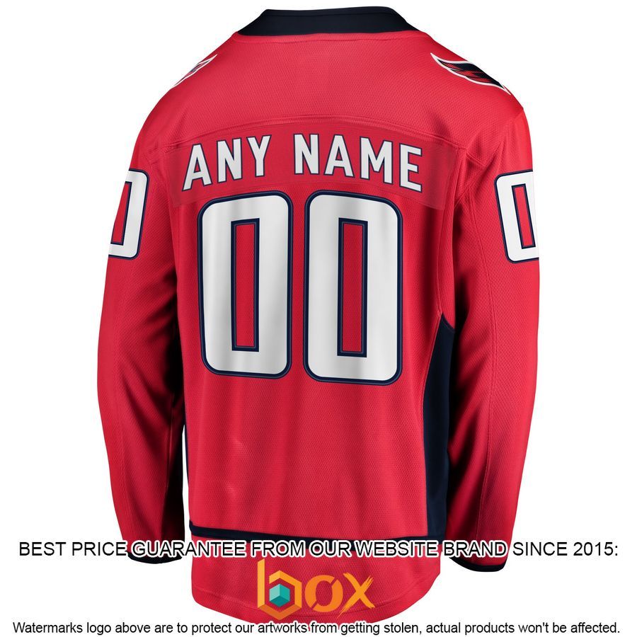 NEW Personalized Washington Capitals Home Red Hockey Jersey 3