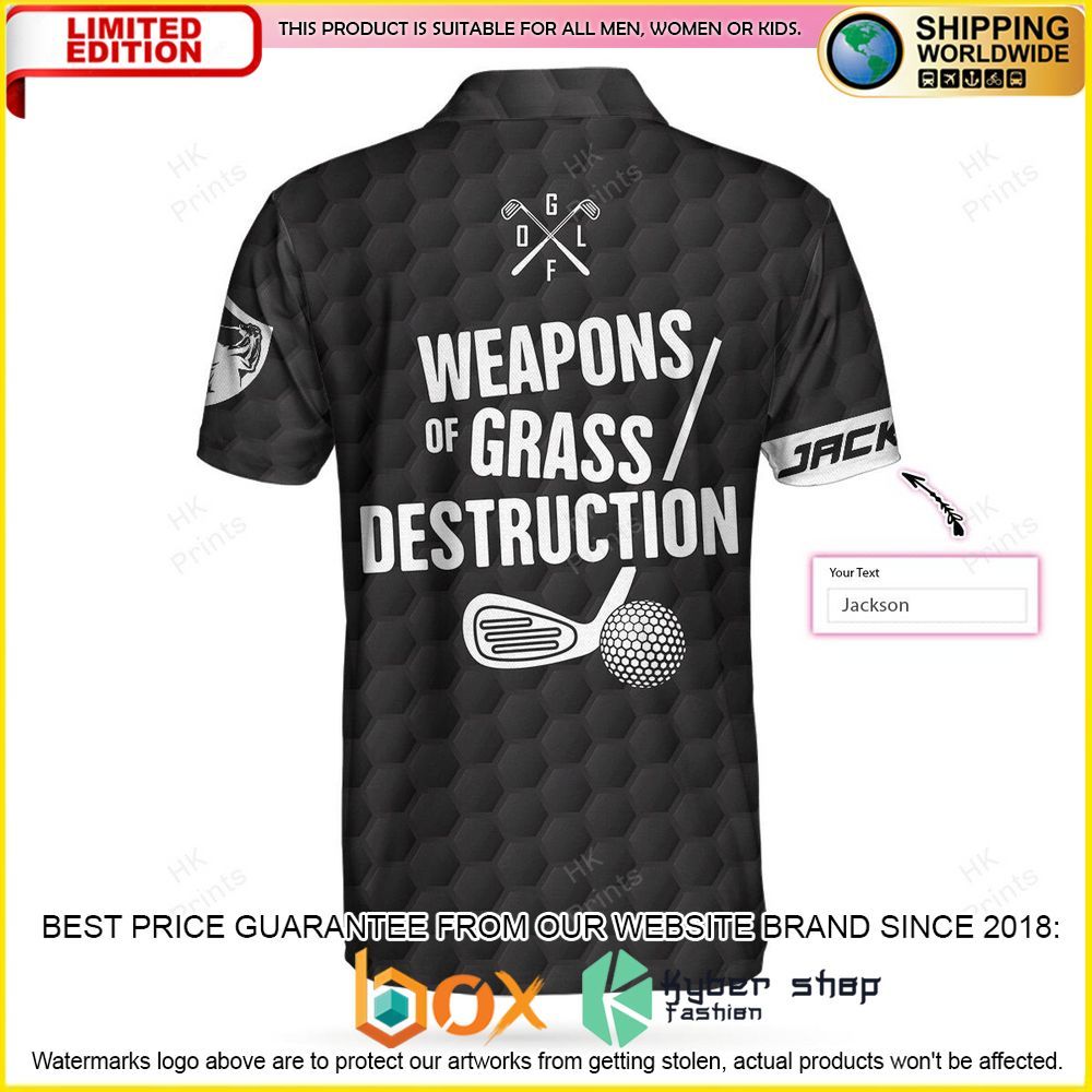 HOT Personalized Weapons Of Grass Destruction 3D Premium Polo Shirt 11