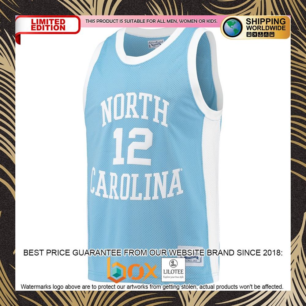 NEW Phil Ford North Carolina Tar Heels Original Retro Brand Commemorative Classic Carolina Blue Basketball Jersey 6