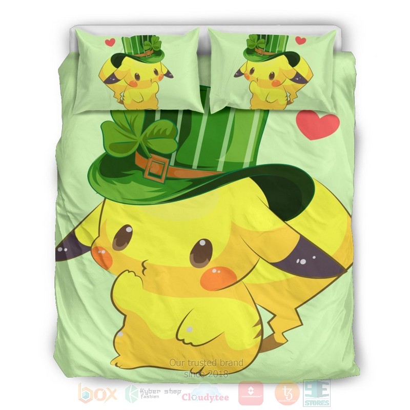Pikachu Cute Anime Bedding Set 3