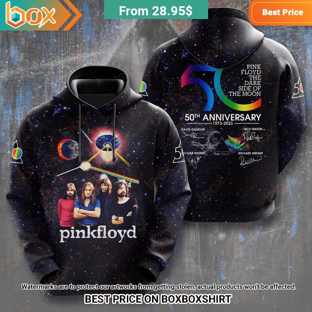 Pink Floyd The Dark Side of The Moon 50 Years in a Heartbeat 1973 2023 Album Shirt Hoodie 3