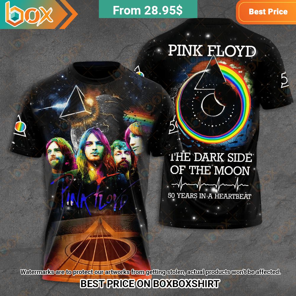 Pink Floyd The Dark Side of The Moon 50th Anniversary 1973 2023 Album Shirt Hoodie 1