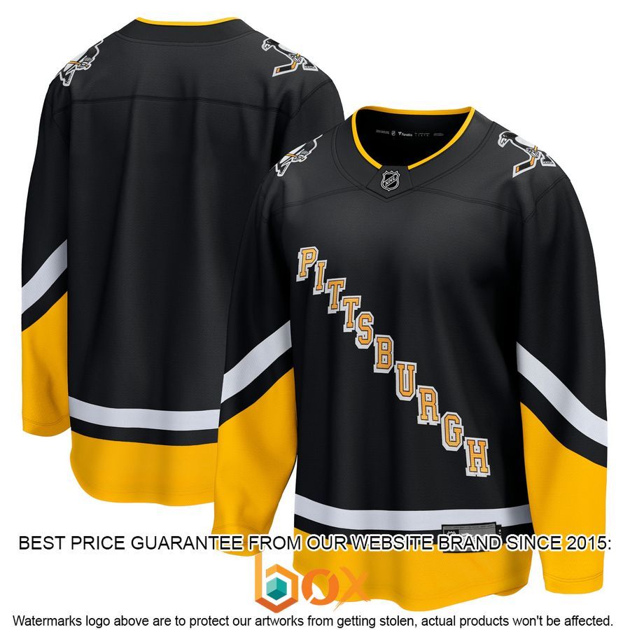 NEW Pittsburgh Penguins 2021/22 Alternate Premier Black Hockey Jersey 1