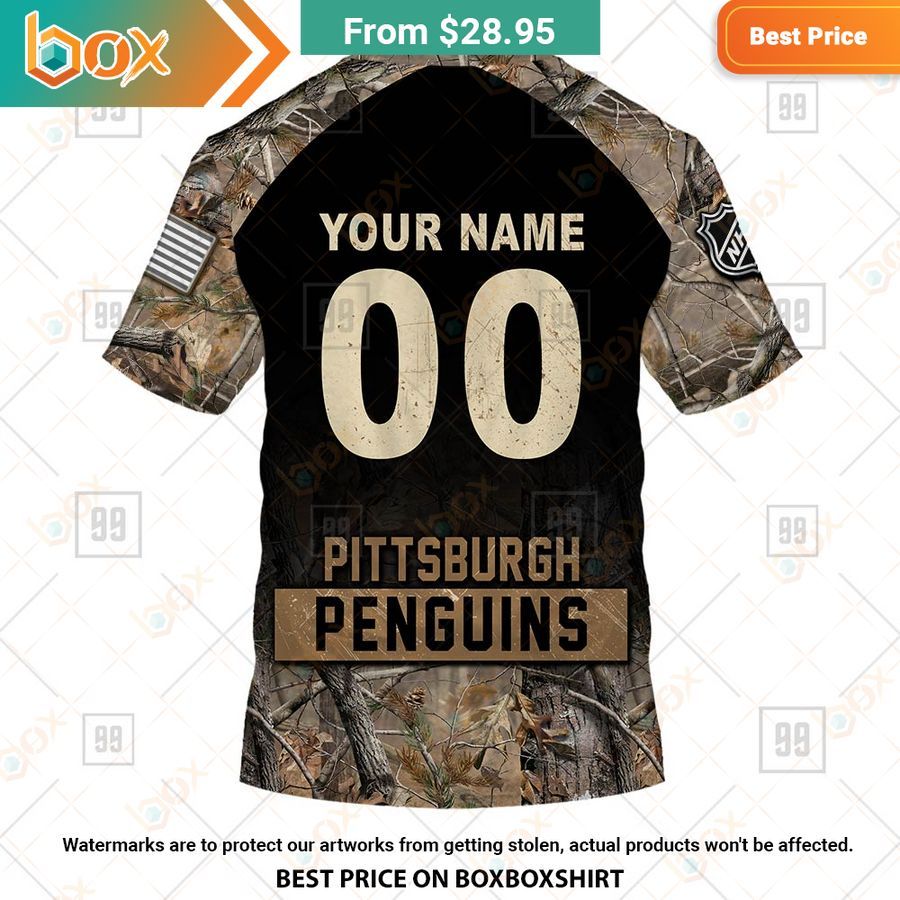 BEST Pittsburgh Penguins Hunting Camouflage Custom Shirt 14