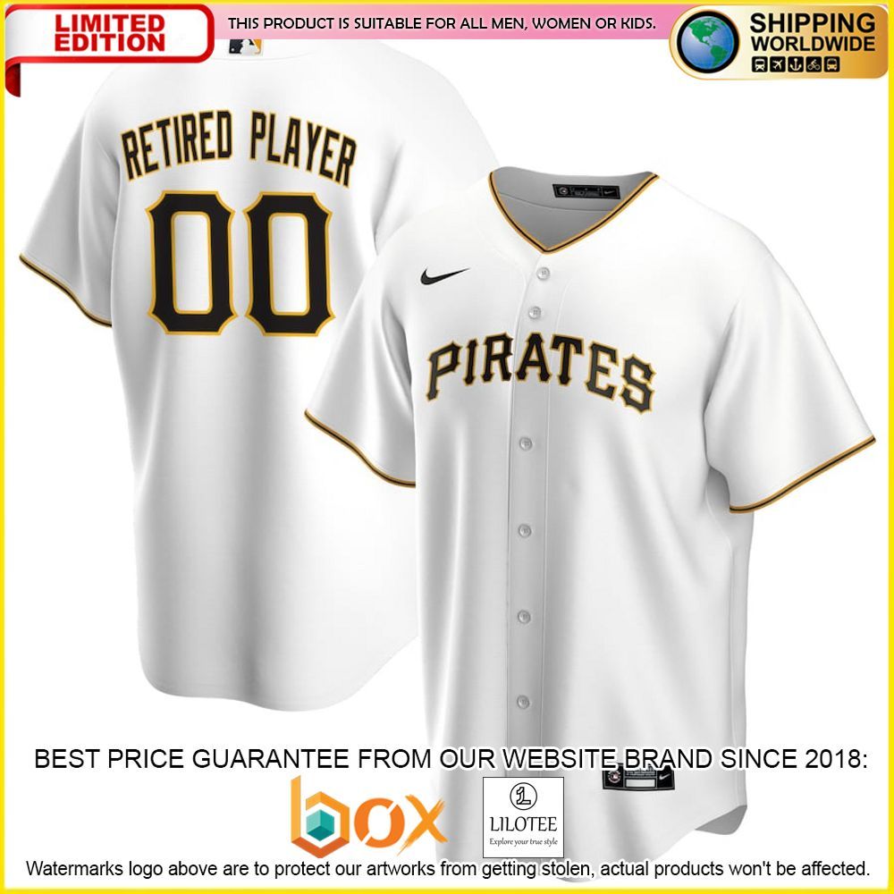 HOT Pittsburgh Pirates MLB White Baseball Jersey Shirt 1