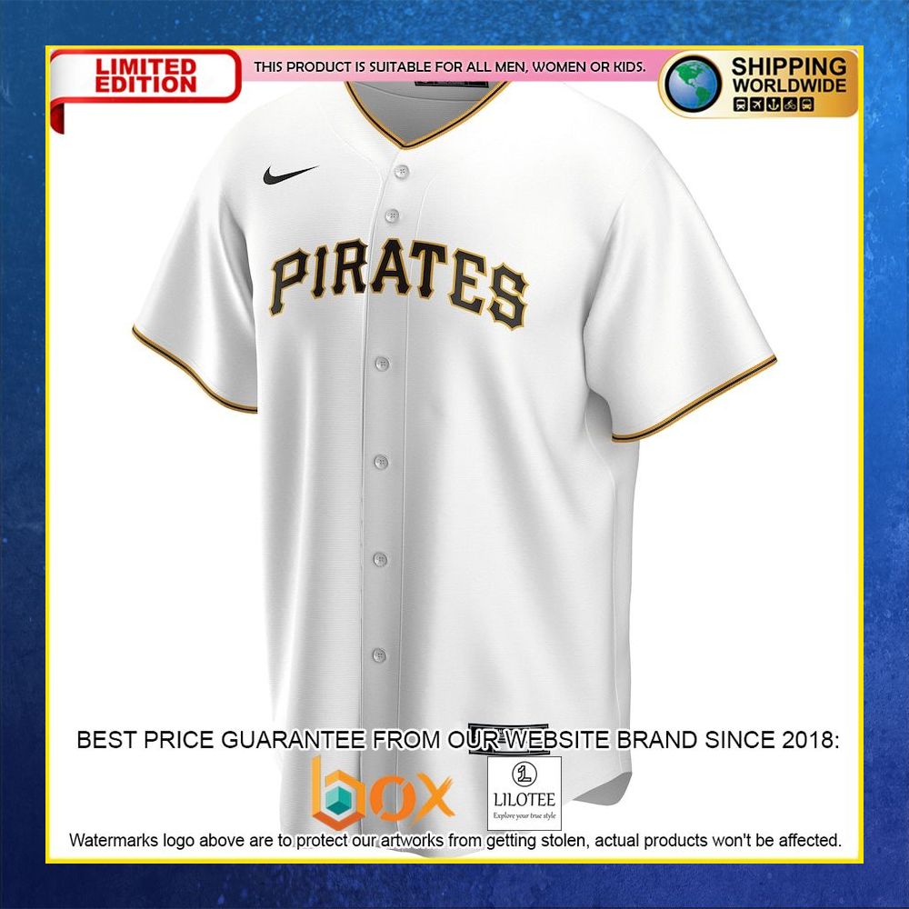 HOT Pittsburgh Pirates MLB White Baseball Jersey Shirt 5