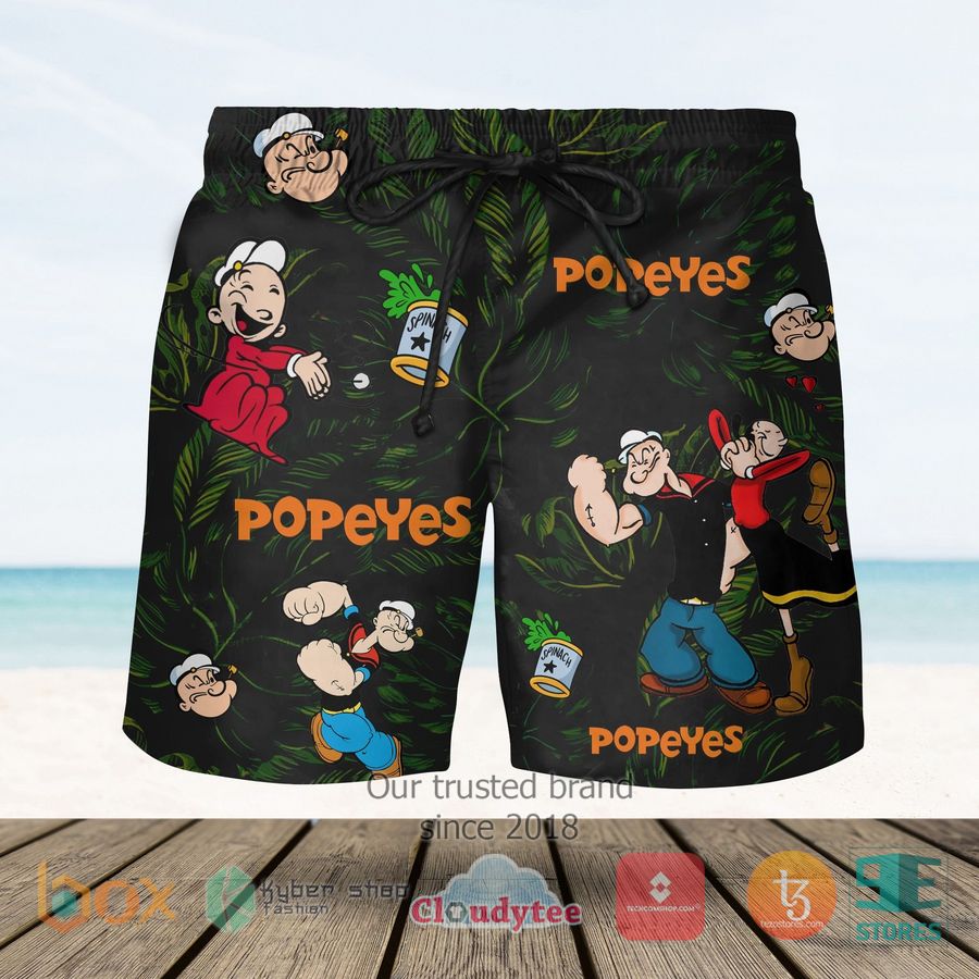 Popeye Lovey Dovey Hawaiian Short 1