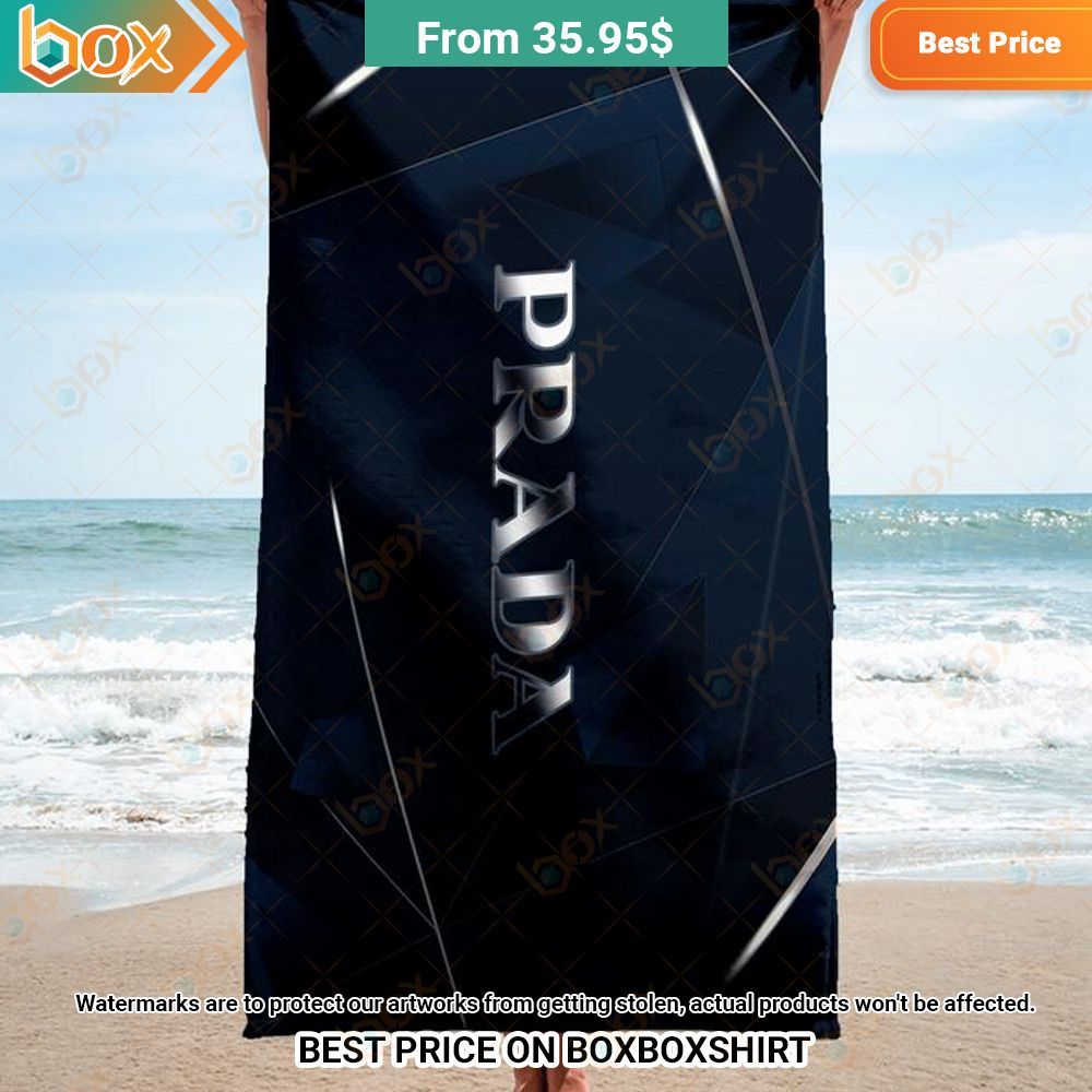 Prada Logo Beach Towel 1